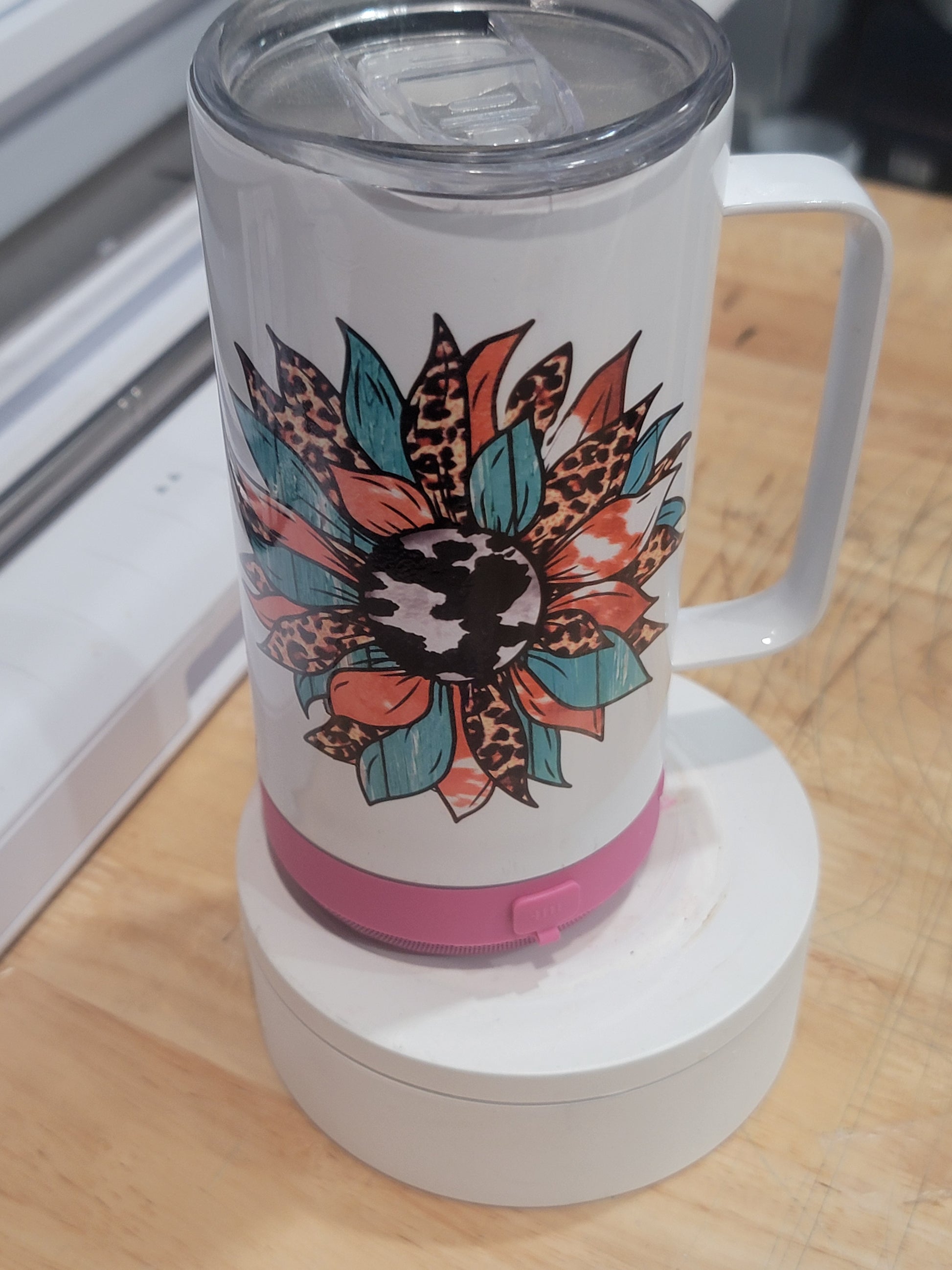 14oz bluetooth speaker tumbler with charger