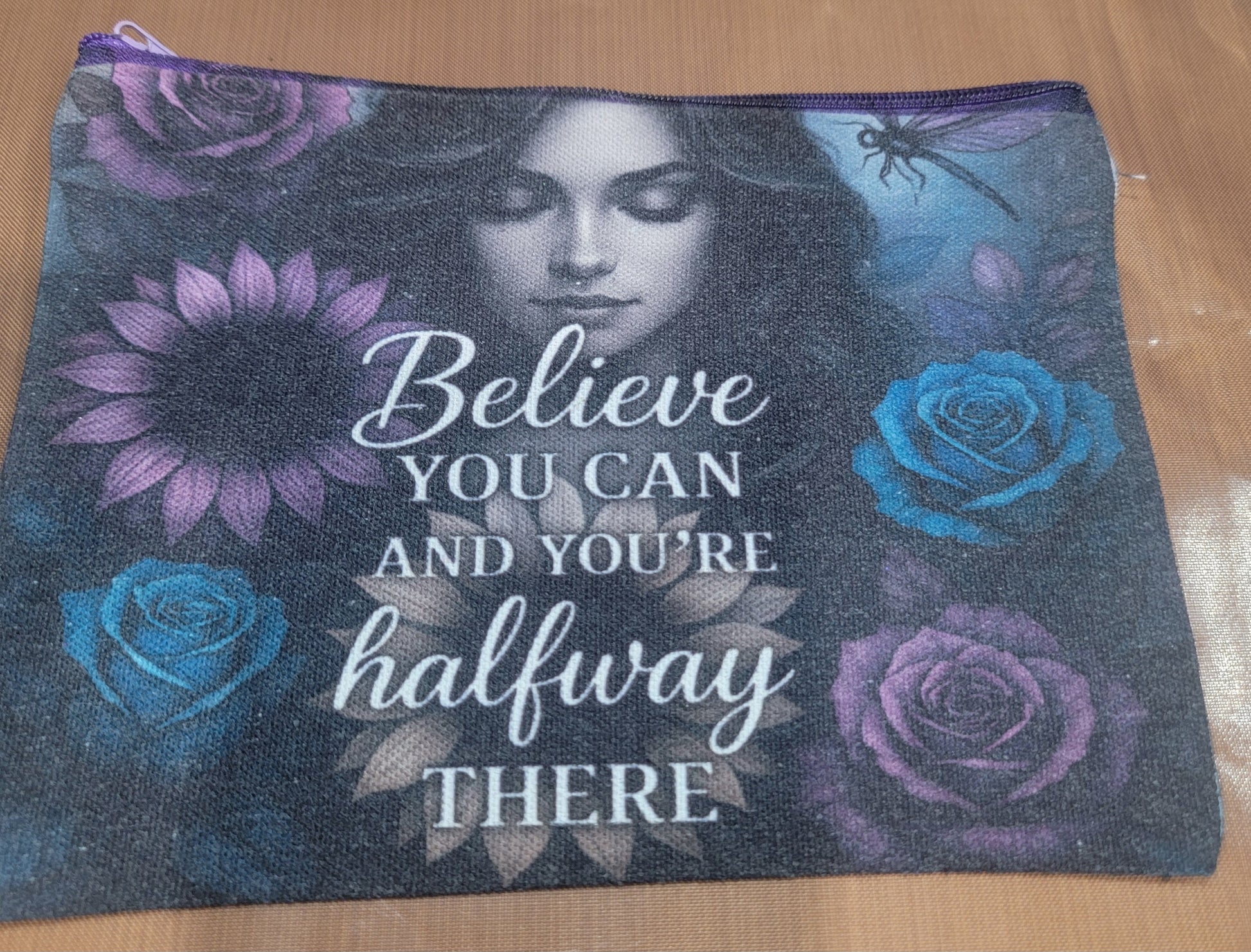 11x13 tote bag with makeup bag set