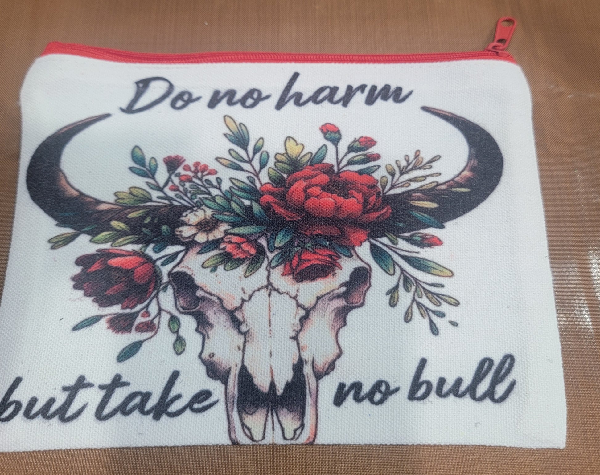 11x13 tote bag with makeup bag printed on both sides (Copy)