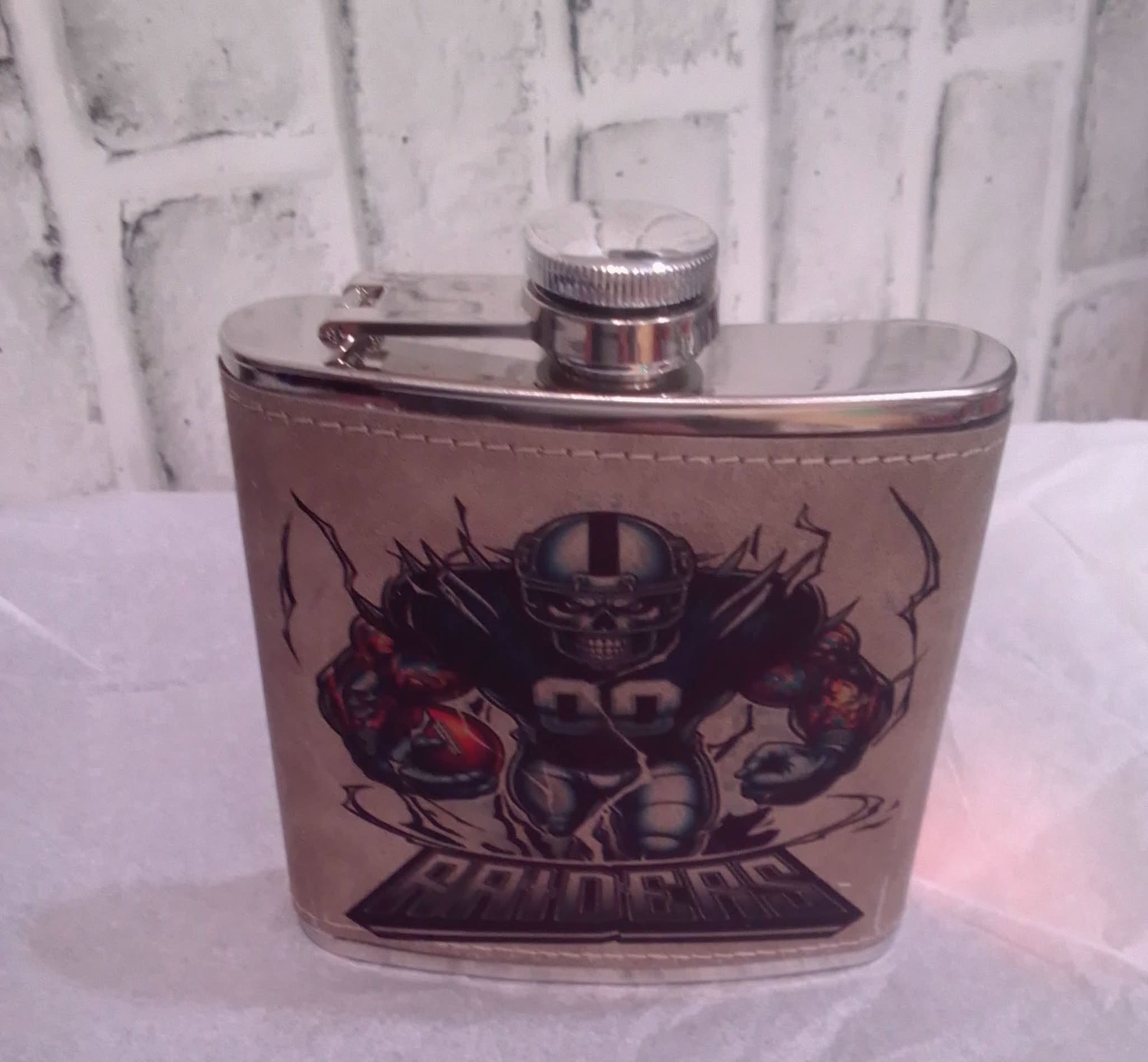 Leather 6oz flask
