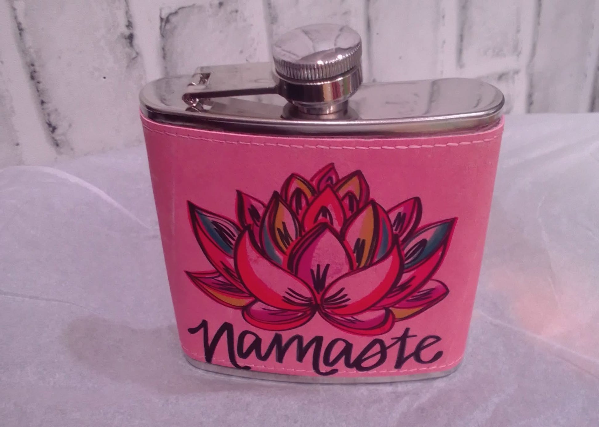 Leather 6oz flask