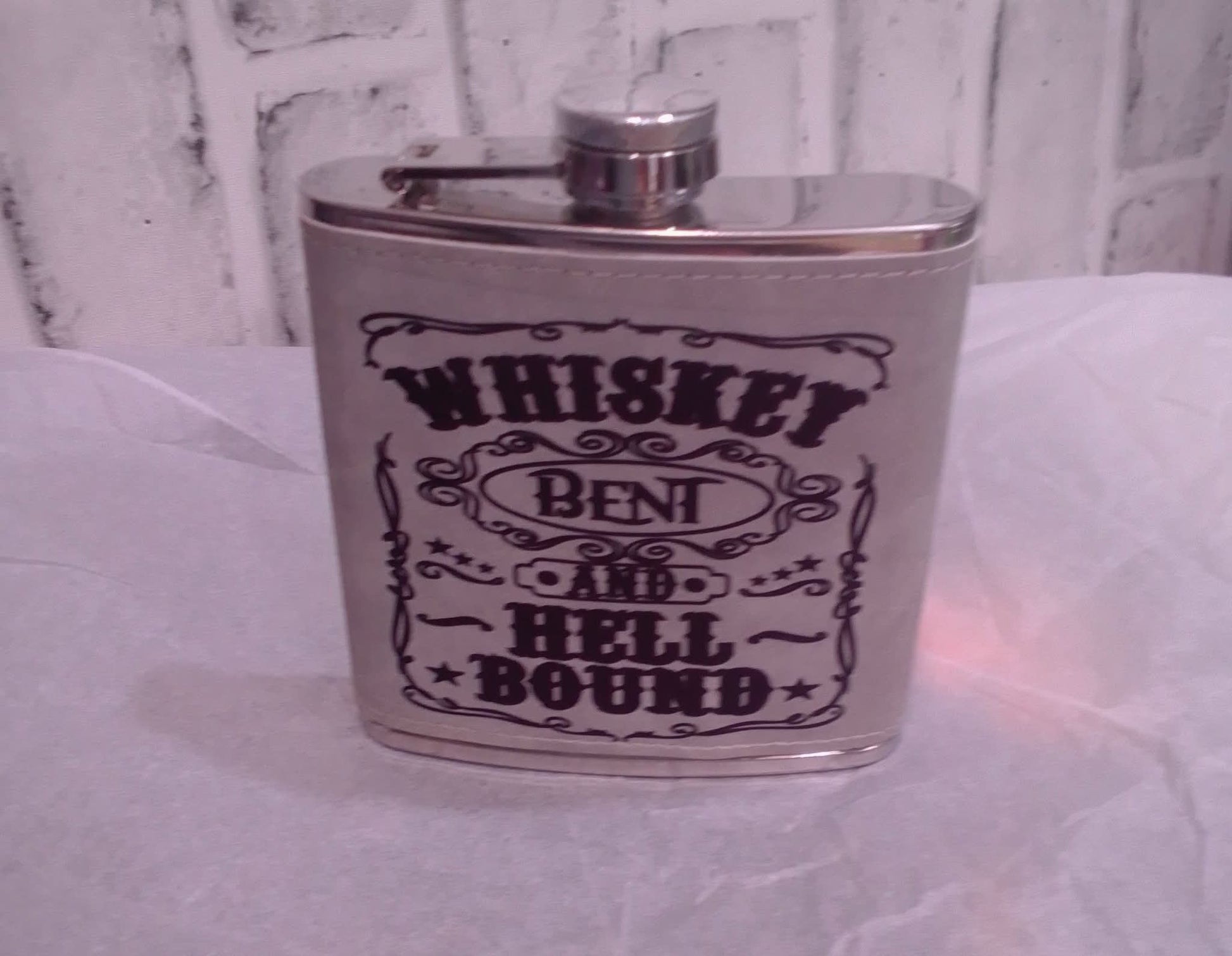 Leather 6oz flask
