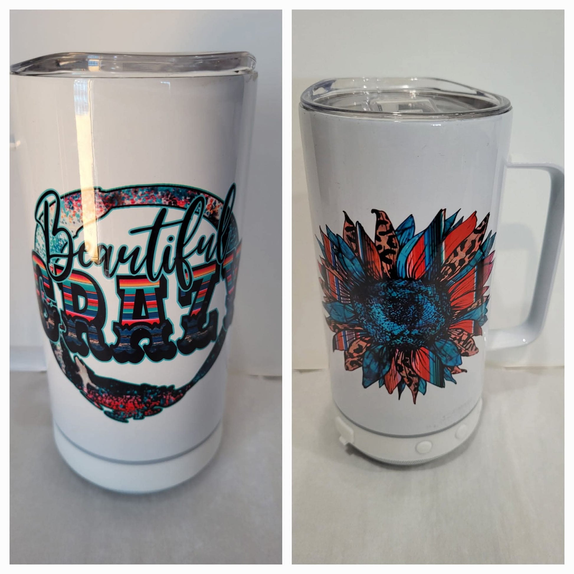 Bluetooth speaker tumbler with charger