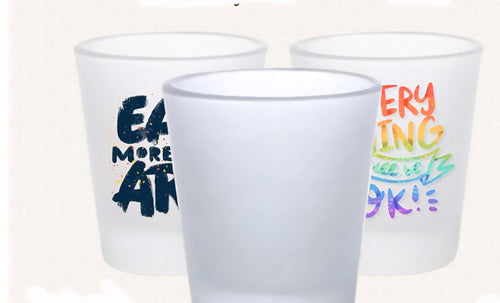 1.5 glass frosted shotglass