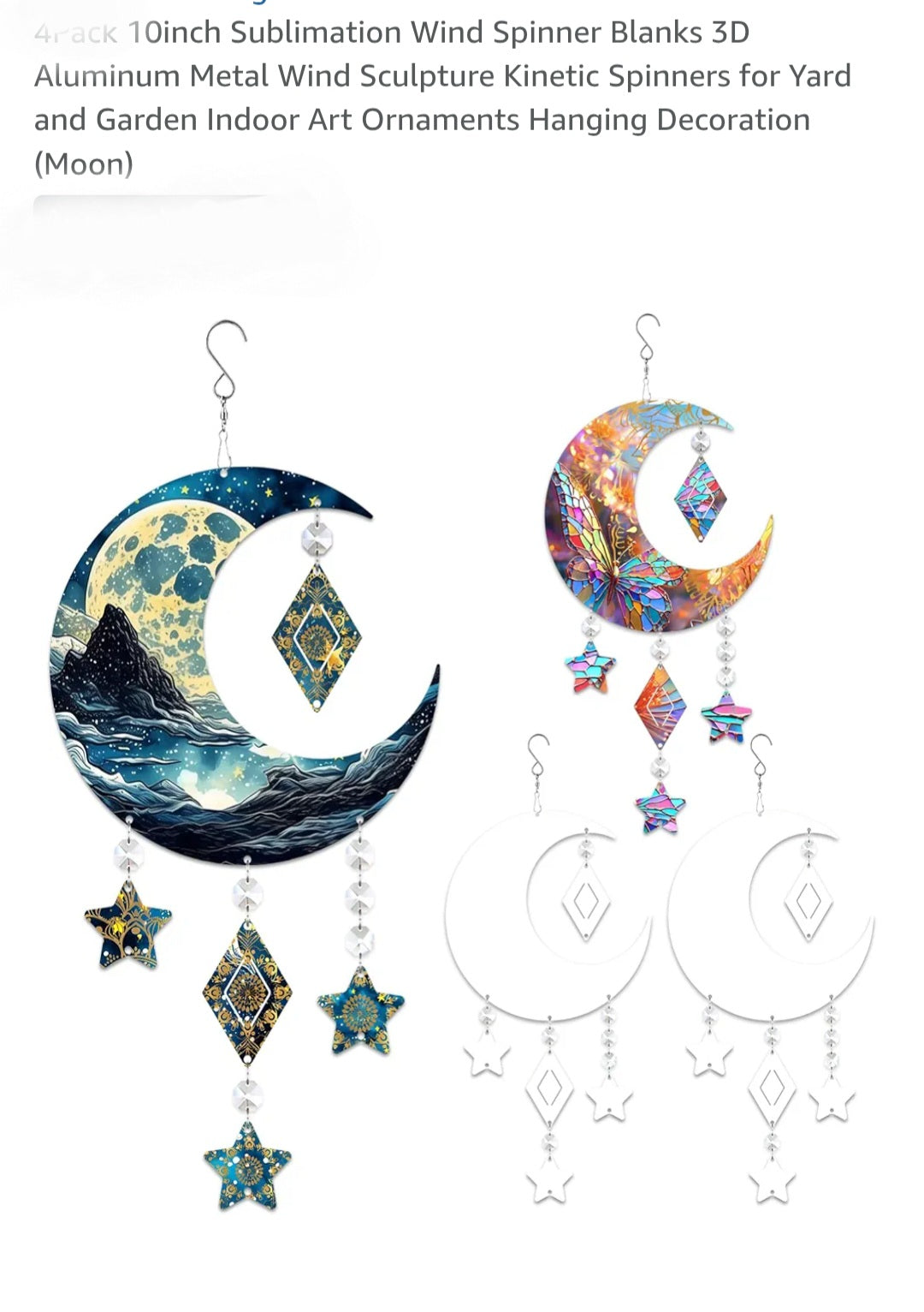 Moon wind spinner