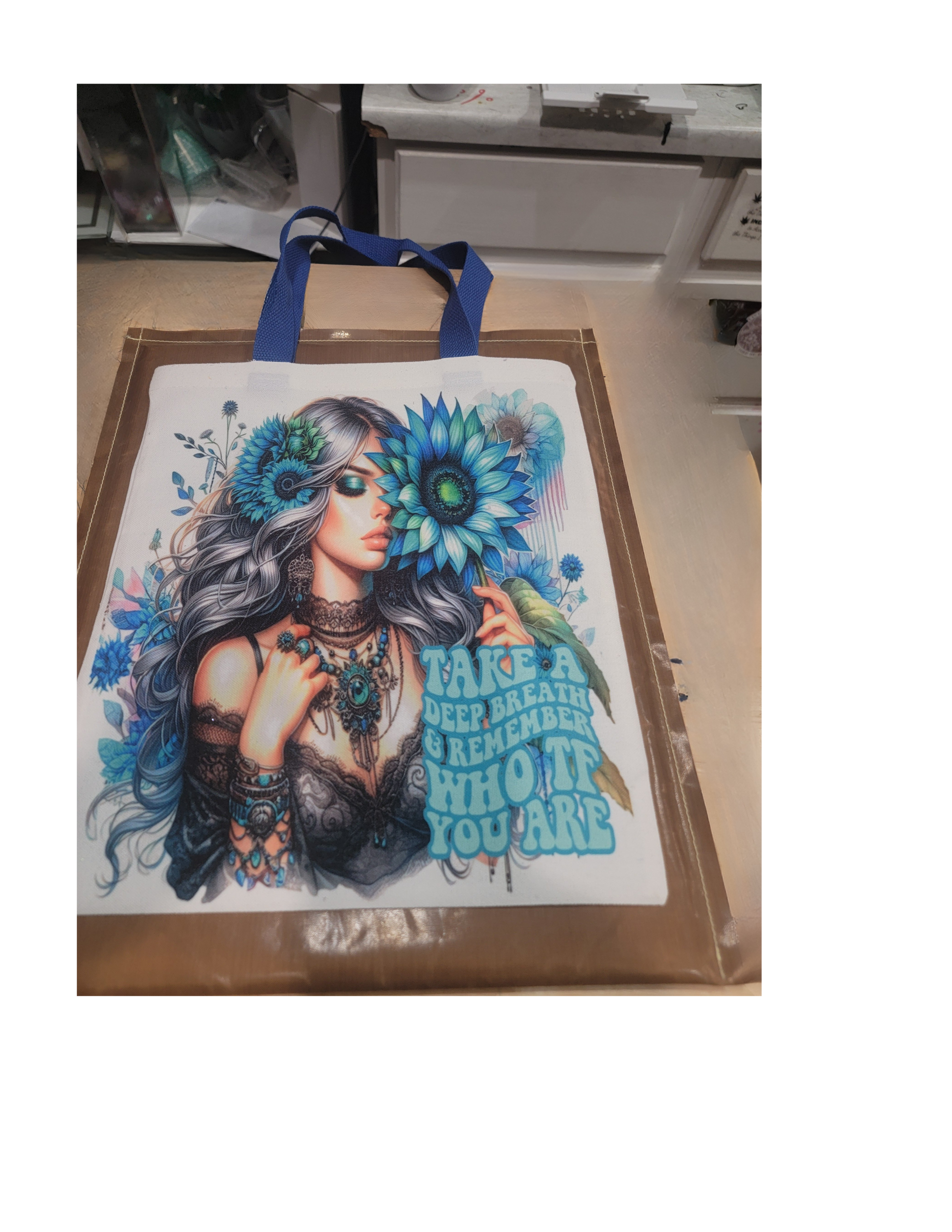 11x13 tote bag with makeupbag set